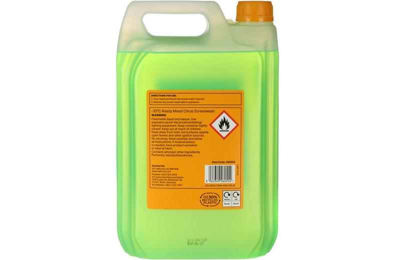 Halfords -20°C Ready to Use Citrus Screenwash 5L Halfords -20°C Ready to Use Citrus Screenwash 5L