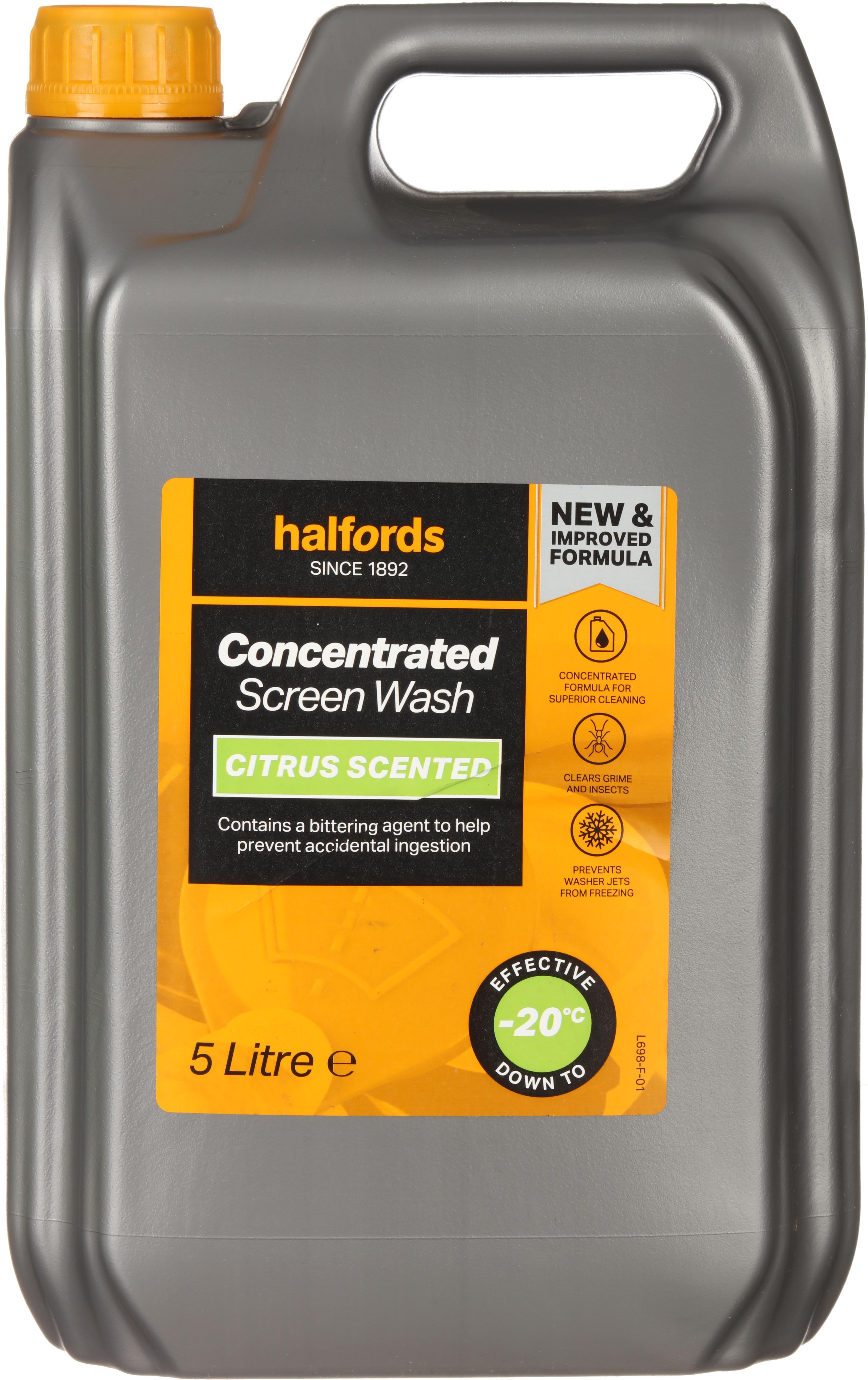 Halfords -20°C Concentrate Screen Wash 5L