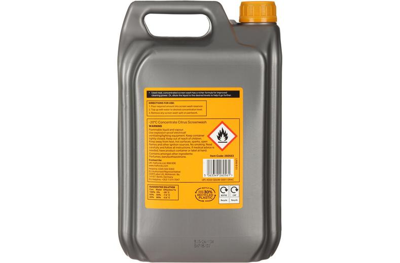 Halfords -20°C Concentrate Screen Wash 5L Halfords -20°C Concentrate Screen Wash 5L