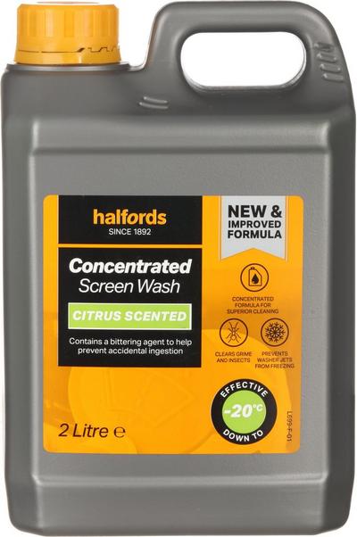 Halfords -20°C Concentrate Citrus Screenwash 2L Halfords -20°C Concentrate Citrus Screenwash 2L