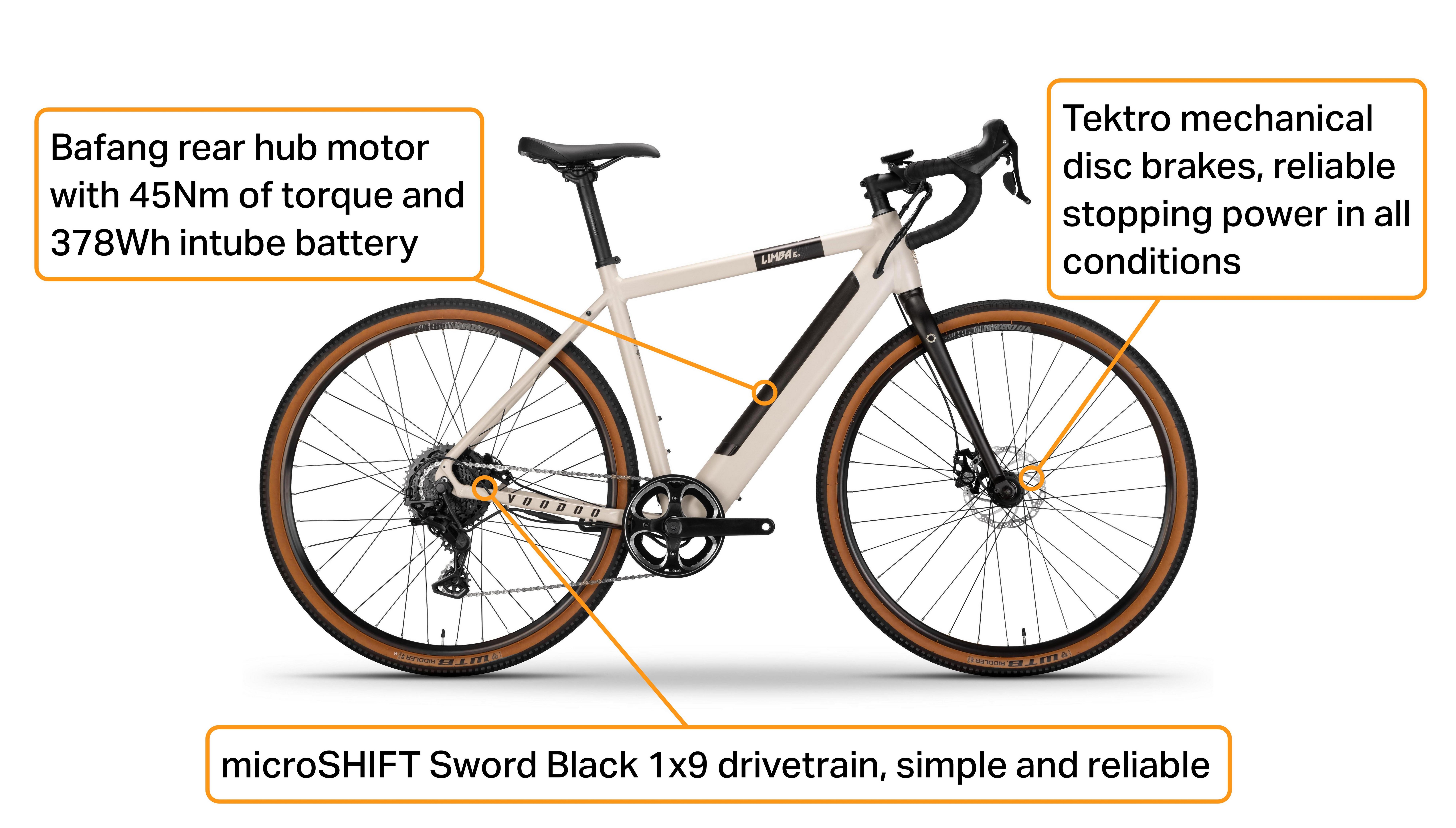 Voodoo Limba-E Electric Adventure Bike - S Frame