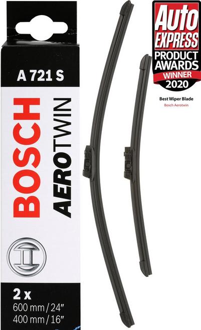 Bosch A721S Wiper Blades - Front Pair Bosch A721S Wiper Blades - Front Pair