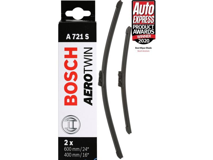 Bosch A721S Wiper Blades - Front Pair