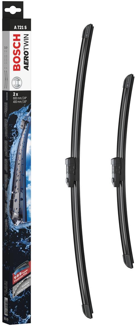 Bosch A721S Wiper Blades - Front Pair