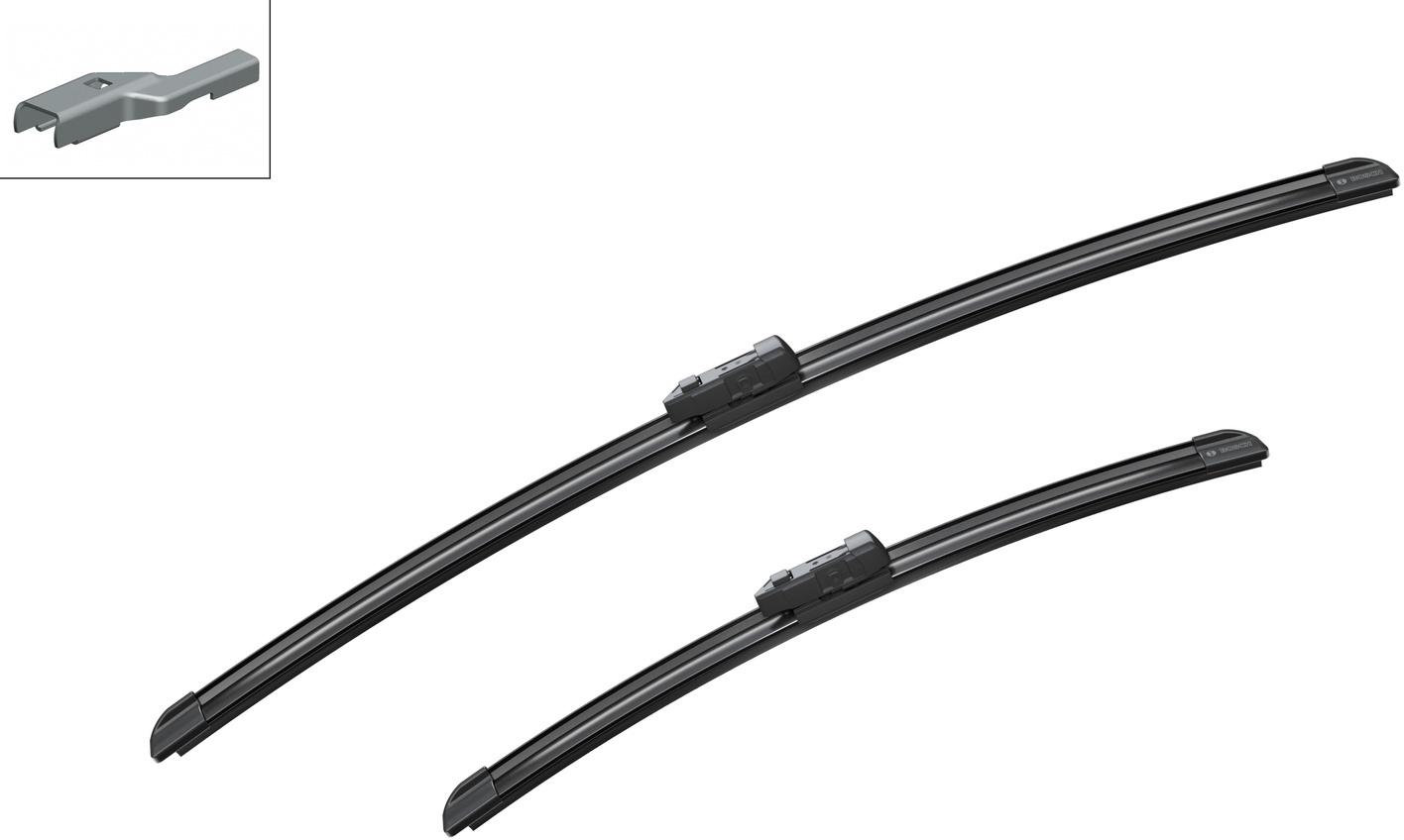 Bosch A721S Wiper Blades - Front Pair