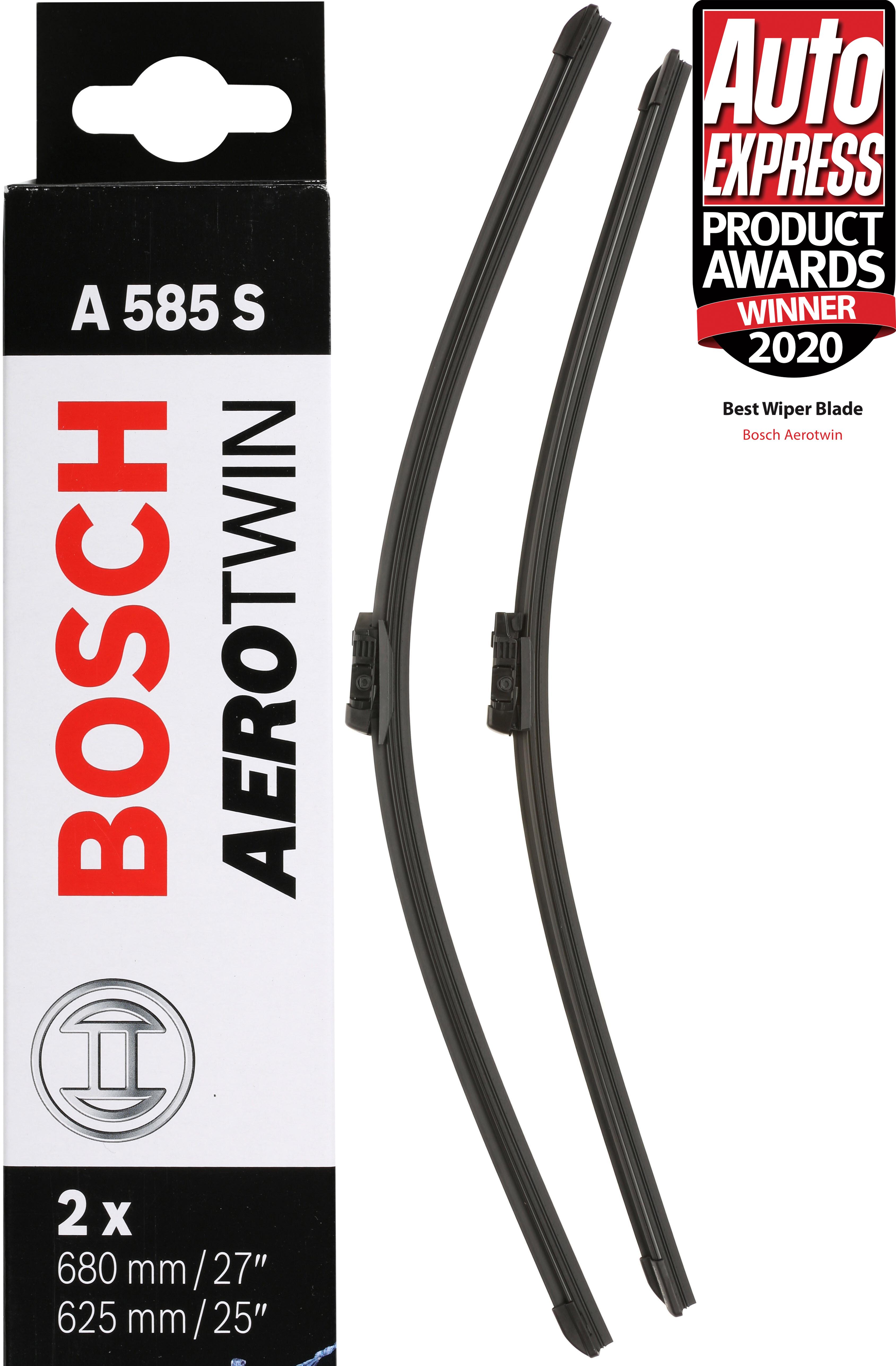 Bosch A585S Wiper Blades - Front Pair