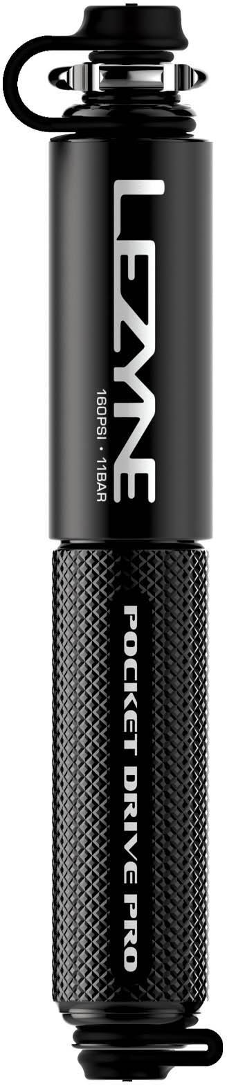 Lezyne Pocket Drive Pro HP Hand Pump, Matt Black