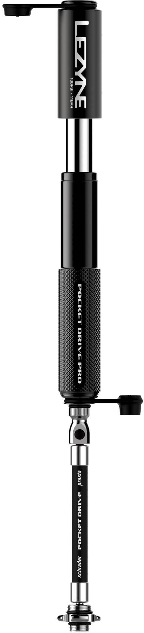Lezyne Pocket Drive Pro HP Hand Pump, Matt Black