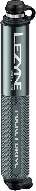 Halfords Lezyne Pocket Drive HP Hand Pump, Grey | Extra 8% off for BC Members