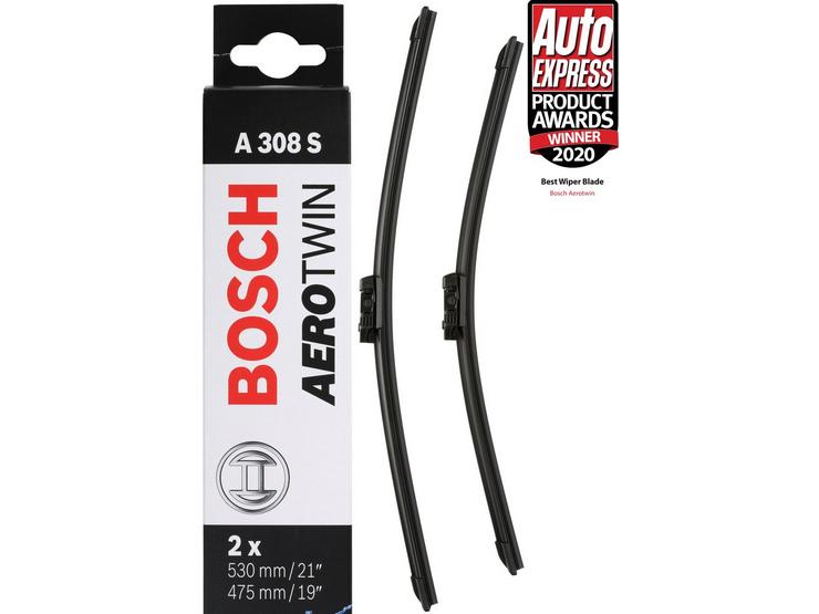 Bosch A308S Wiper Blade - Front Pair