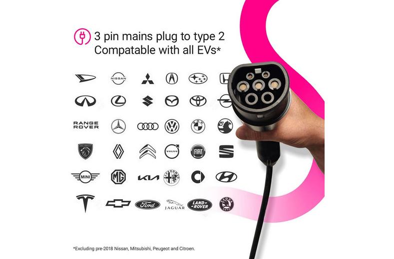 Cord Portable Charger 10 metre 230V 6A-8A-10A Max 2.3kW Cord Portable Charger 10 metre 230V 6A-8A-10A Max 2.3kW