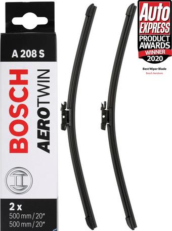 Bosch A208S Wiper Blade - Front Pair