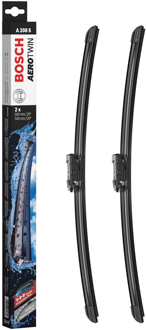 Bosch A208S Wiper Blade - Front Pair