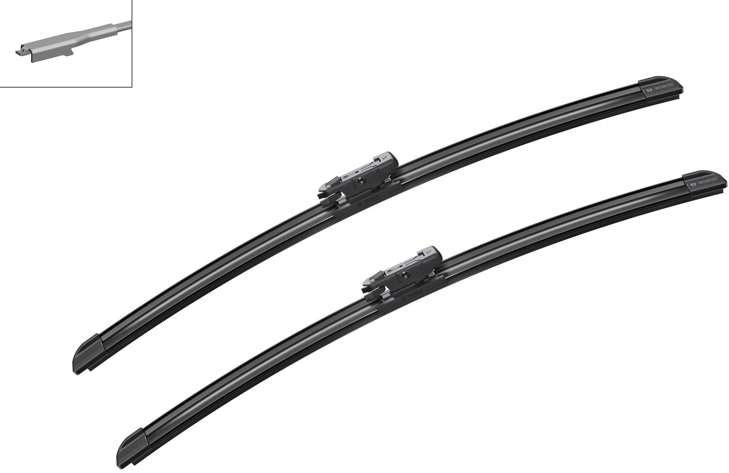 Bosch A208S Wiper Blade - Front Pair