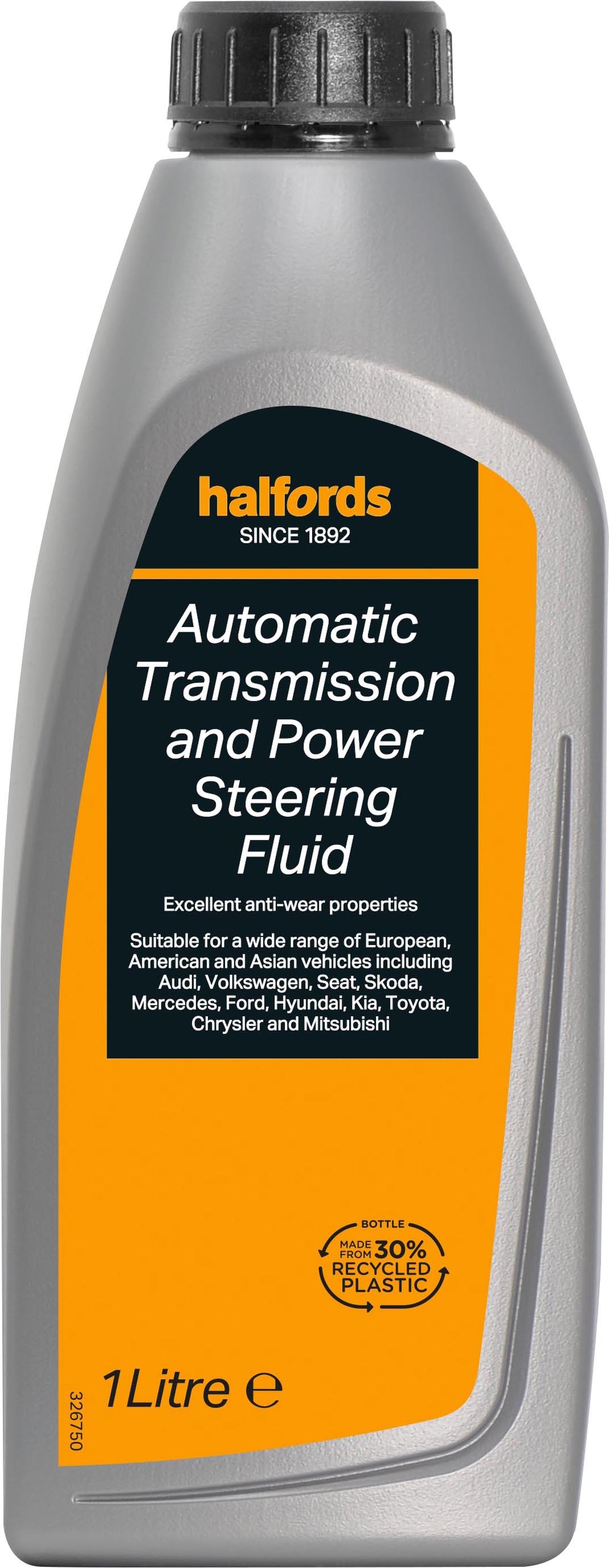 Halfords Transmission & Power Steering Fluid 1L