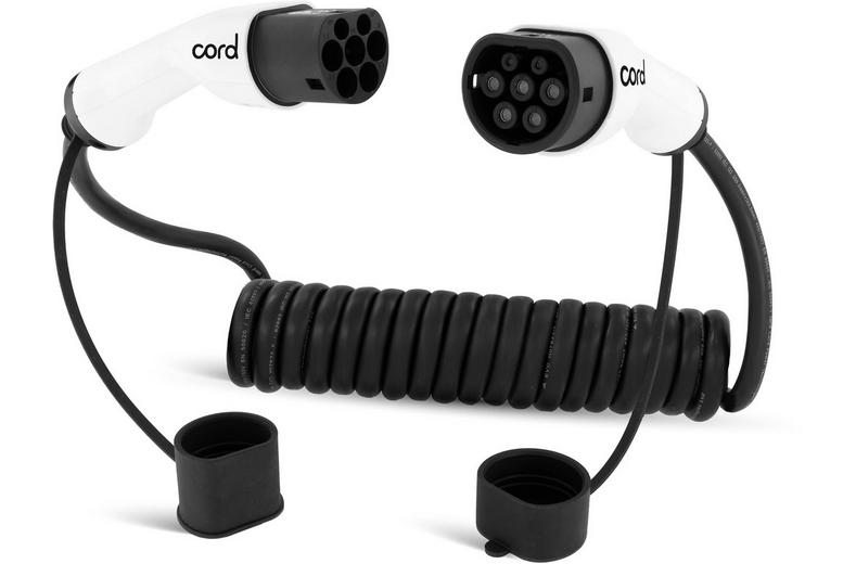 Cord EV Coiled Cable 7.5m - 22kW Three Phase Type 2 Cord EV Coiled Cable 7.5m - 22kW Three Phase Type 2