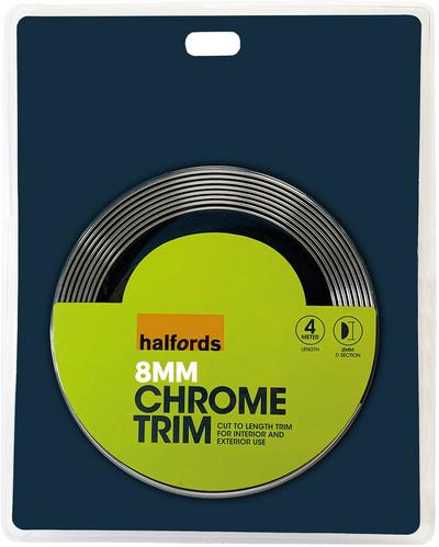 Halfords Chrome Trim 8mm D-Shaped Halfords Chrome Trim 8mm D-Shaped