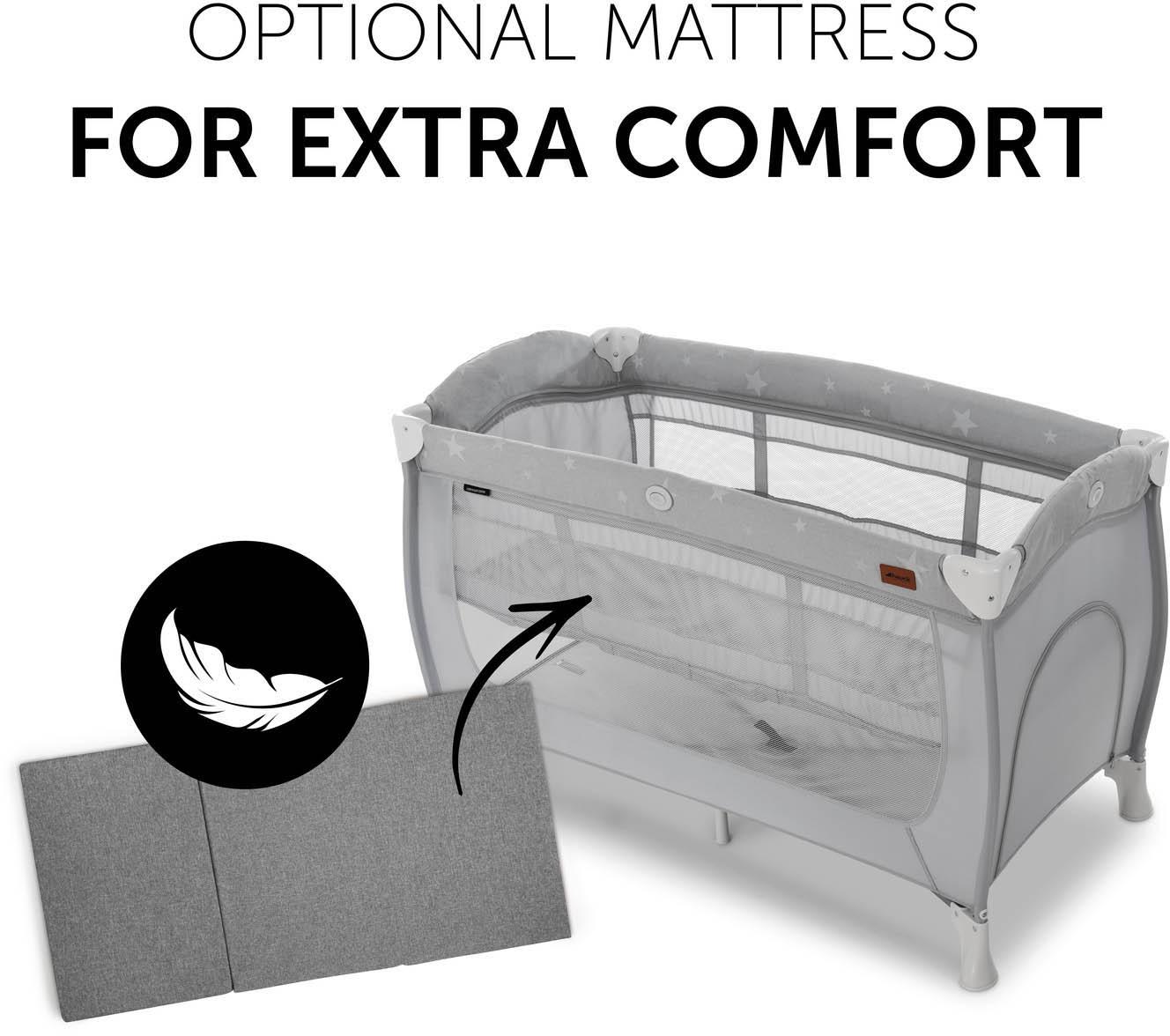 hauck Sleep N Play Center Travel Cot Stars Halfords UK