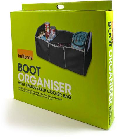 Halfords Boot Organiser With Removable Cooler Bag Halfords Boot Organiser With Removable Cooler Bag