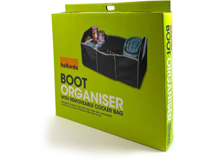 Halfords Boot Organiser With Removable Cooler Bag