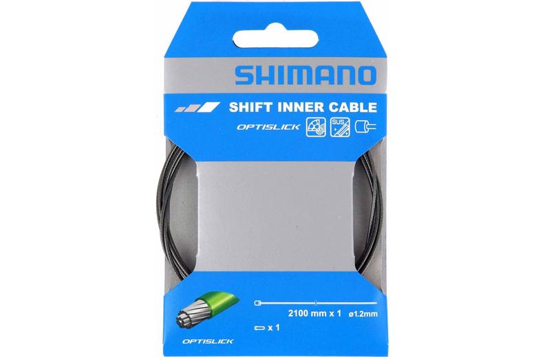 Shimano Road/MTB OPTISLICK Coated Inner Gear Cable 1.2 x 2100mm Shimano Road/MTB OPTISLICK Coated Inner Gear Cable 1.2 x 2100mm