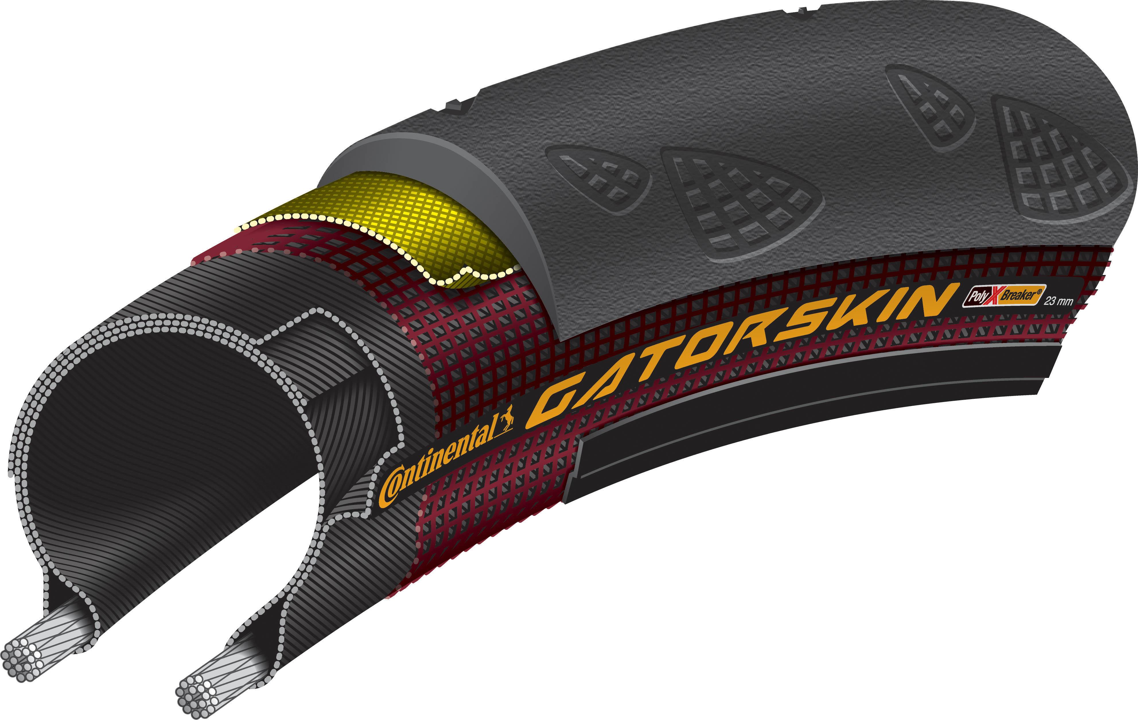 Continental Gatorskin Wired Bike Tyre, 27x1.25"