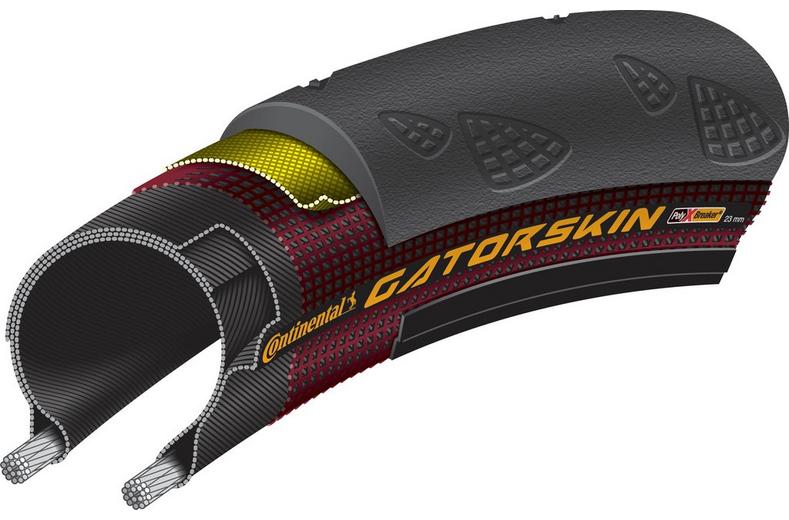 Continental Gatorskin Folding Bike Tyre, 700x32c Continental Gatorskin Folding Bike Tyre, 700x32c