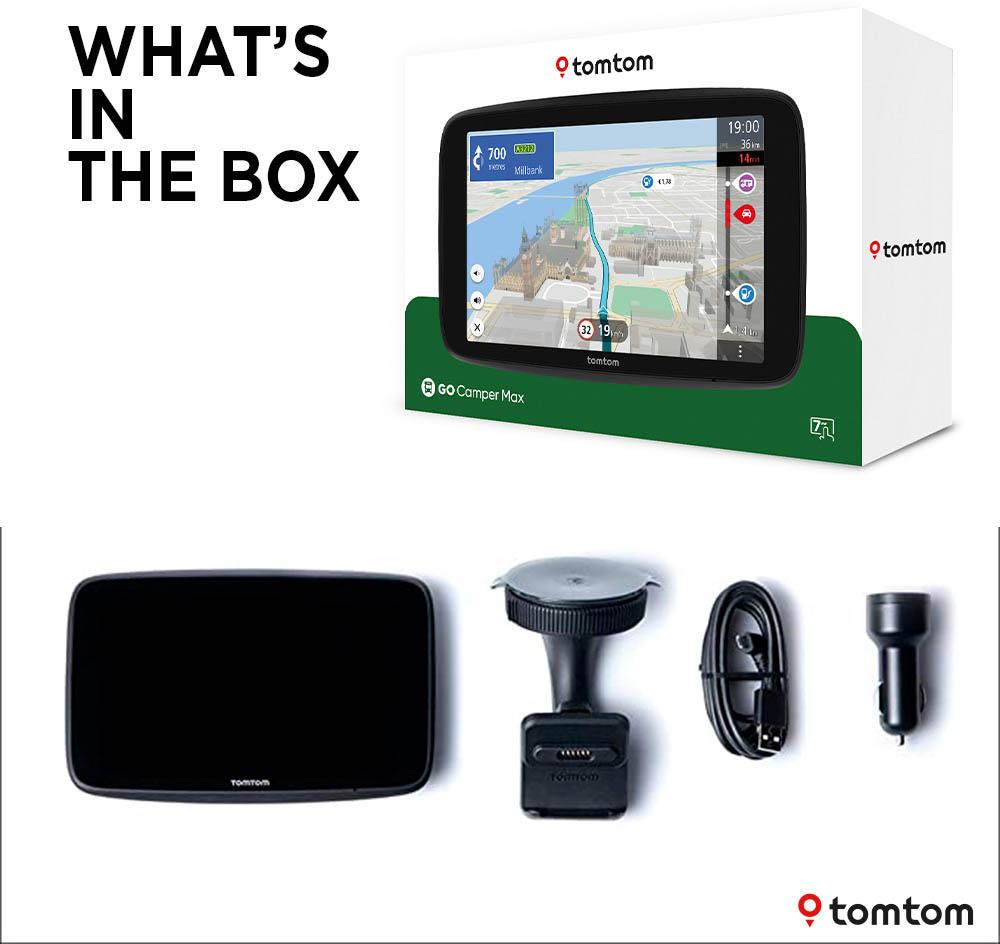 TomTom GO Camper Max 2nd Gen Campervan and Caravan Sat Nav