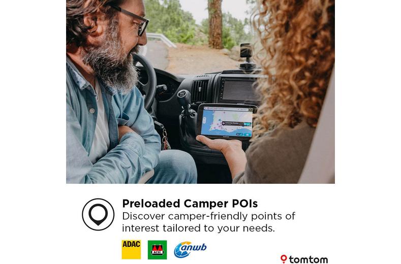 TomTom GO Camper Max 2nd Gen Premium Pack Campervan and Caravan Sat Nav TomTom GO Camper Max 2nd Gen Premium Pack Campervan and Caravan Sat Nav