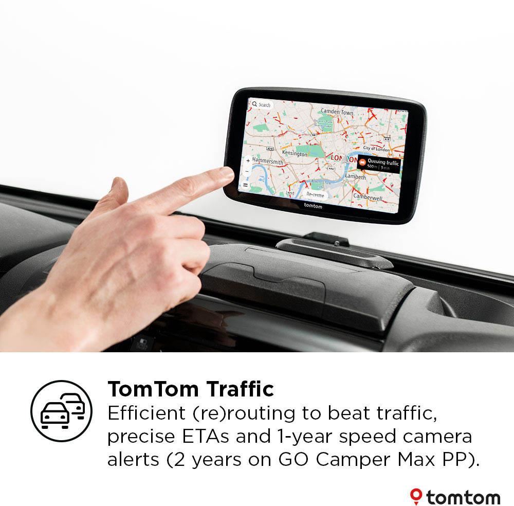 TomTom GO Camper Max 2nd Gen Premium Pack Campervan and Caravan Sat Nav