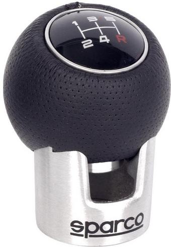 Sparco Gear Knob - Black/Silver