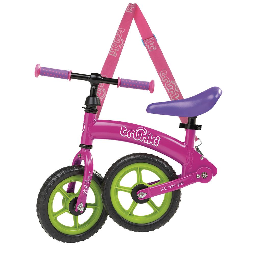 Trunki Folding Balance Bike - Pink - 10 Inch Wheel