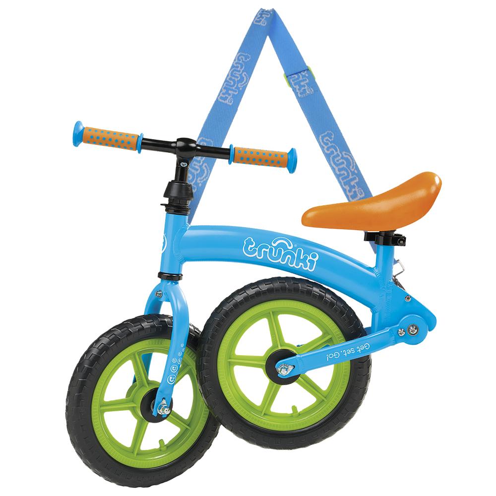 Trunki Folding Balance Bike   Blue   12 Inch Wheel