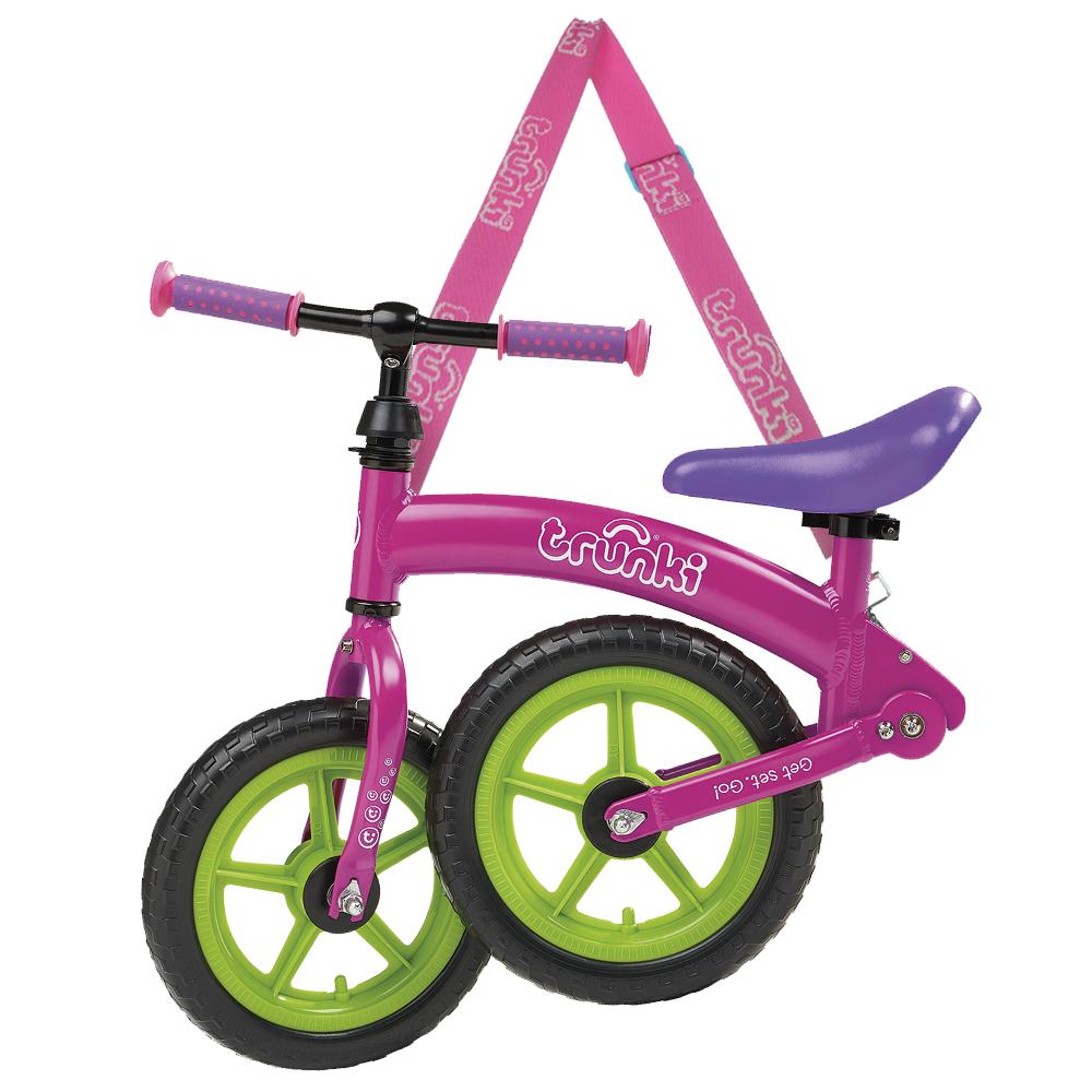 Trunki Folding Balance Bike   Pink   12 Inch Wheel