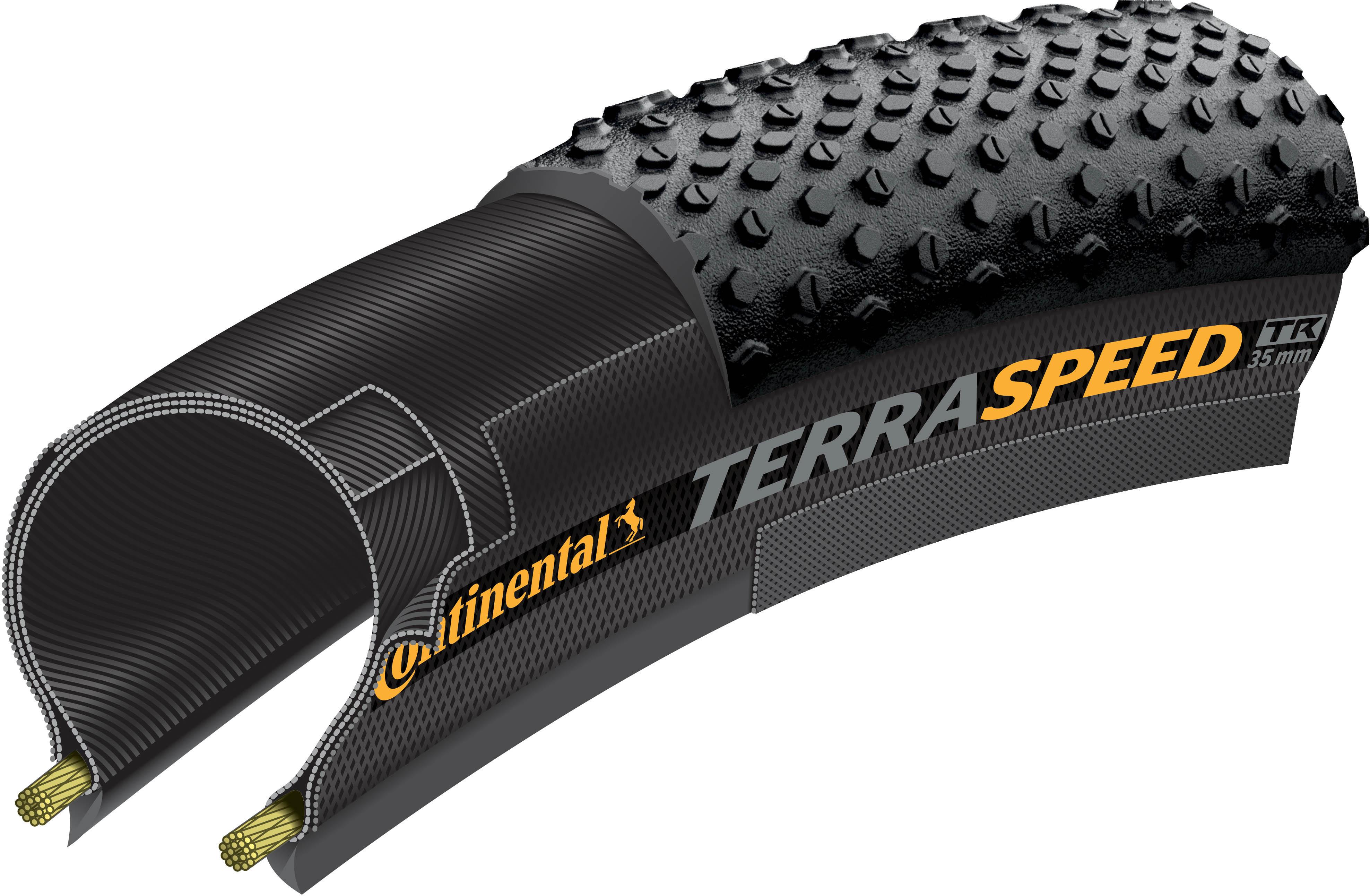 Continental Terra Speed ProTection Tyre, Tanwall, 700x40c