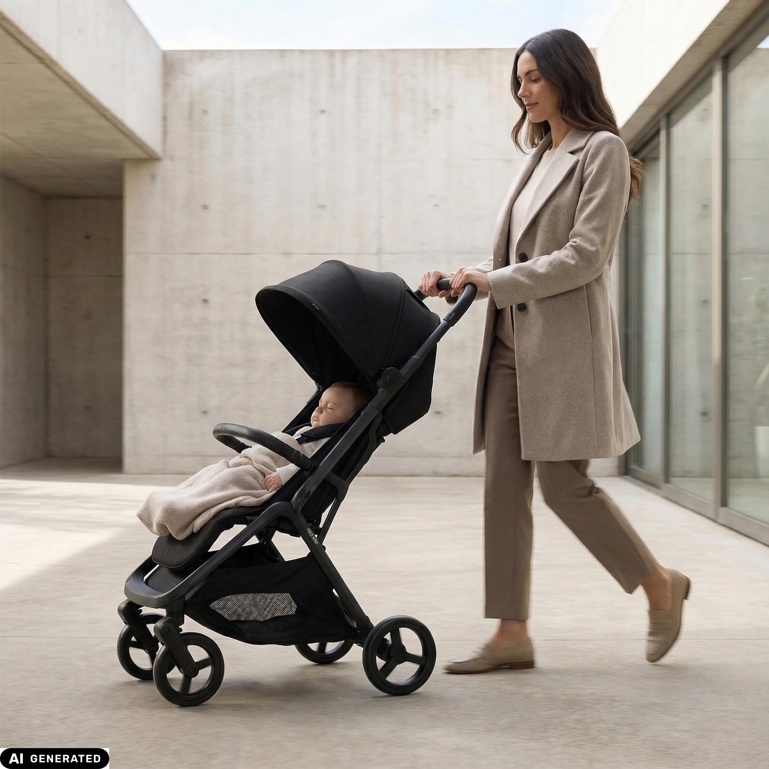Red Kite Push Me Astro Stroller - Black