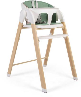 Feed Me Klic - 2 in 1 Folding Wood Effect Highchair