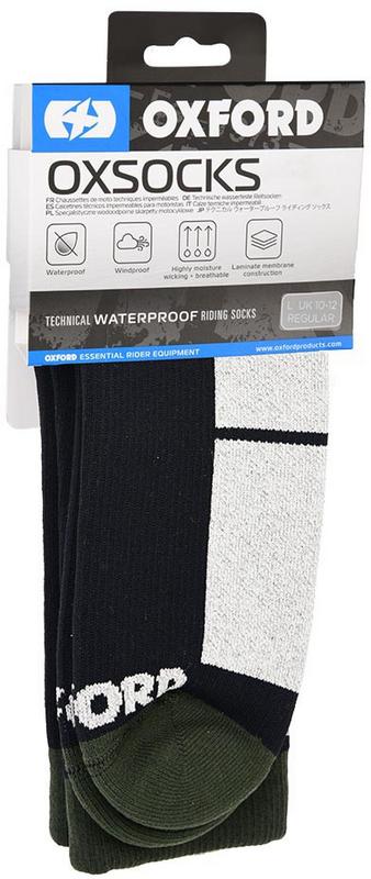 Halfords Oxford Waterproof Oxsocks Black Large 10-12 | Extra 8% off for BC Members