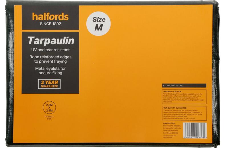 Halfords Tarpaulin Medium 2019 Halfords Tarpaulin Medium 2019