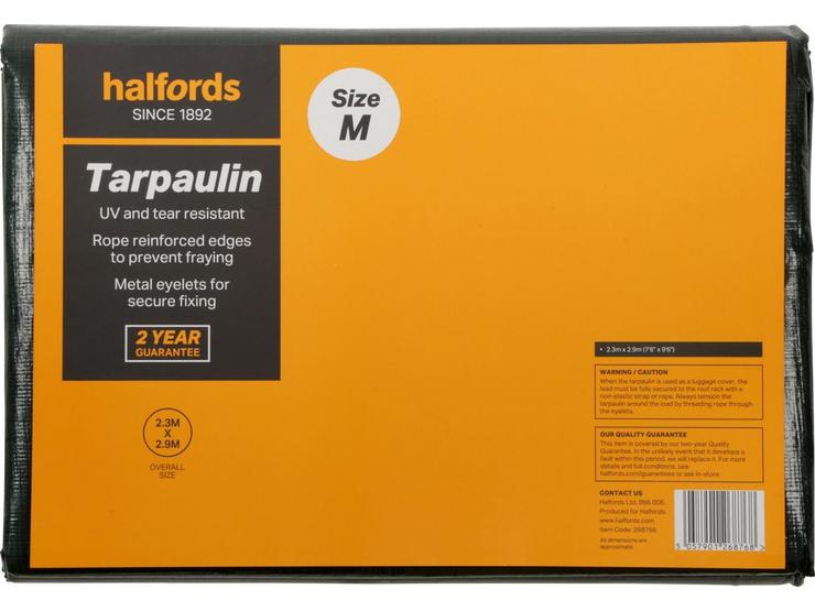 Halfords Tarpaulin Medium 2019