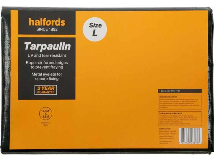 Halfords Tarpaulin Large 2019