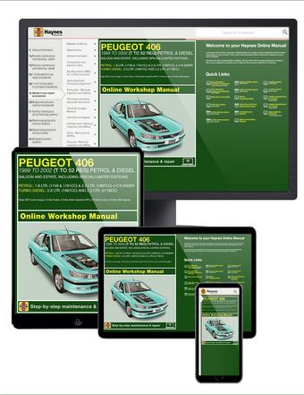 Haynes Online Manual Peugeot 406 1999-02
