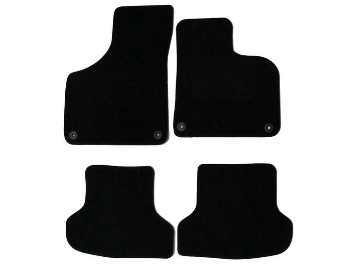 Halfords Fully Tailored Black Mat Set For Audi A3 Mk2 Manual 03-12