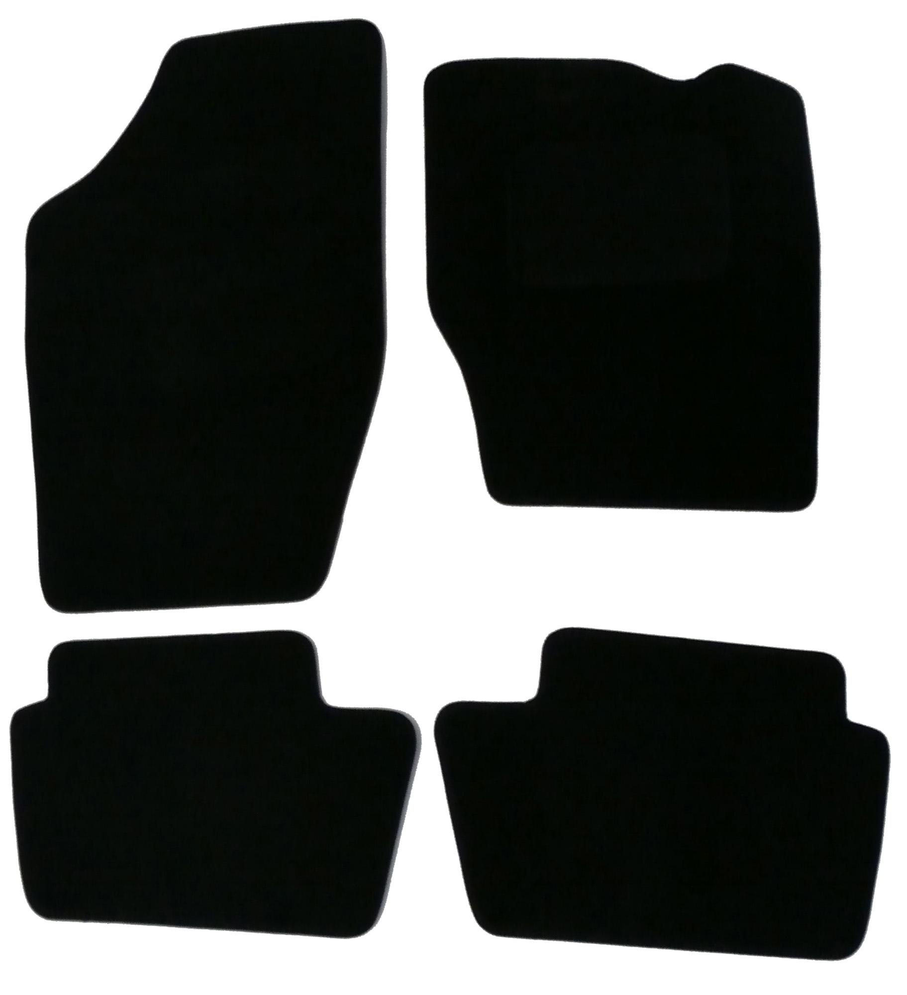 Halfords Fully Tailored Black Mat Set For Citroen C4 Mk1 2004-10 Without Fixings