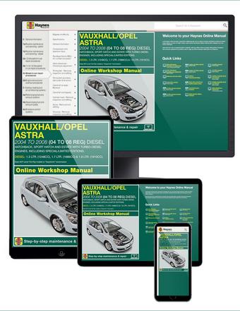 Haynes Online Manual Vauxhall Astra 2004-08 - 1 Year