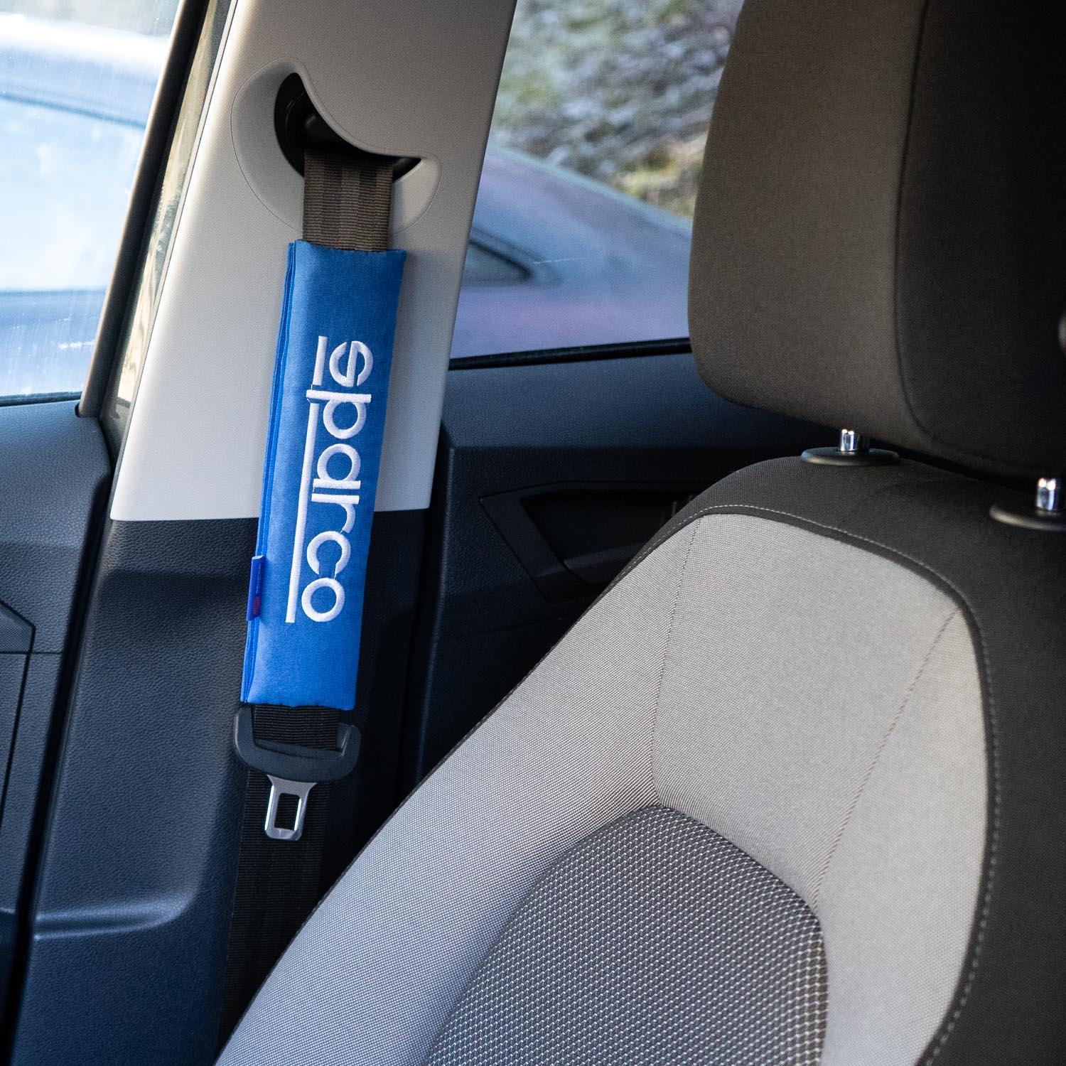 Sparco Seat Belt Pads Blue Halfords UK
