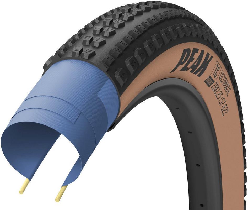 Halfords GoodYear Goodyear Peak Tubeless Complete Mtb Tyre, Tanwall 29X2.25 Inch | Extra 8% off for BC Members