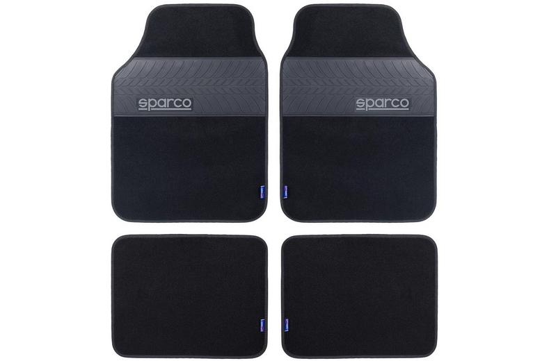 Sparco PVC Car Mat Set - Black Sparco PVC Car Mat Set - Black