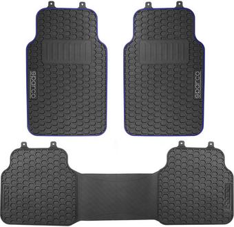 Sparco PVC Car Mat - Black/Blue