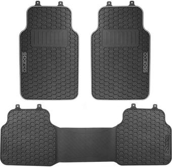 Sparco PVC Car Mat - Black/Grey